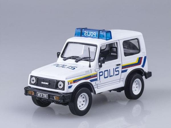 Suzuki Samurai, полиция Малайзии (DeAgostini (Полицейские машины мира)) [1969г., Белый, 1:43]