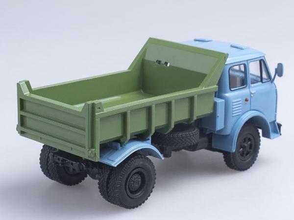 МАЗ-503А самосвал (Наш Автопром) [1970г., Голубая кабина с зеленым кузовом, 1:43]