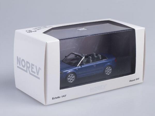 Audi A4 Cabriolet (Norev) [2004г., Темно-синий металлик, 1:43]