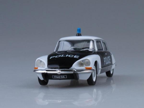 Citroen DS21, Полиция Франции (DeAgostini (Полицейские машины мира)) [1965г., Белый и черный, 1:43]