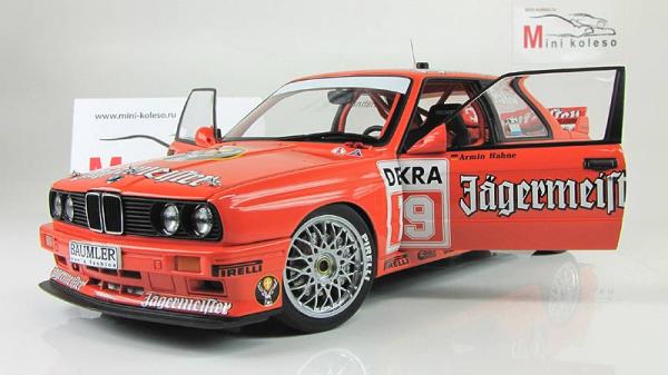 BMW M3 DTM "JAGERMEISTER" HAHNE №19 (Autoart) [1991г., Оранжевый, 1:18]