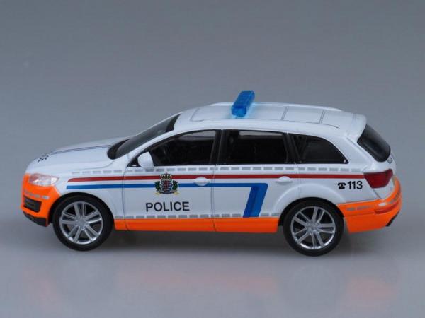 Audi Q7, Полиция Люксембурга (DeAgostini (Полицейские машины мира)) [2005г., Белый и оранжевый, 1:43]