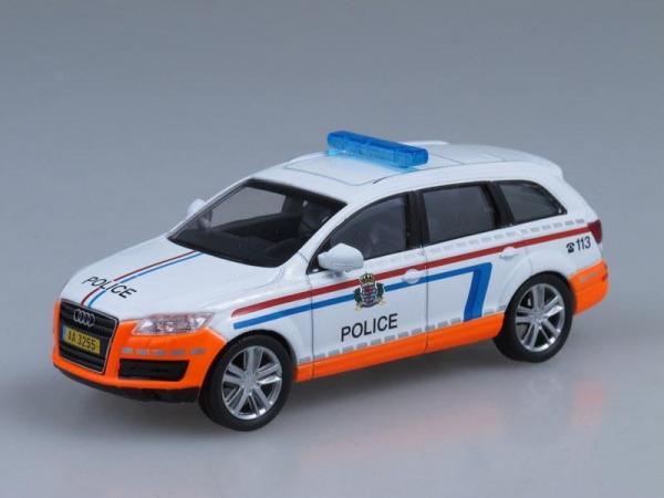 Audi Q7, Полиция Люксембурга (DeAgostini (Полицейские машины мира)) [2005г., Белый и оранжевый, 1:43]