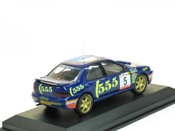 Subaru Impreza 555 #5 C. Sainz (DeAgostini Rally Car Collection (by IXO)) [1993г., Синий, 1:43]