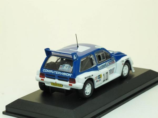 MG Metro 6R4, 1985, #10 T.Pond (DeAgostini Rally Car Collection (by IXO)) [1982г., Белый с синим, 1:43]