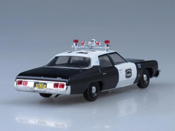 Chevrolet Bel Air, Полиция города Норвич, США (DeAgostini (Полицейские машины мира)) [1971г., Черный и белый, 1:43]