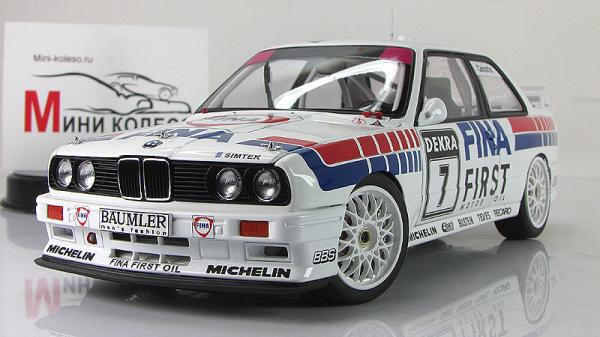 BMW M3 DTM 1992 "FINA" C.CECOTTO #7 (Autoart) [1982г., Белый, 1:18]