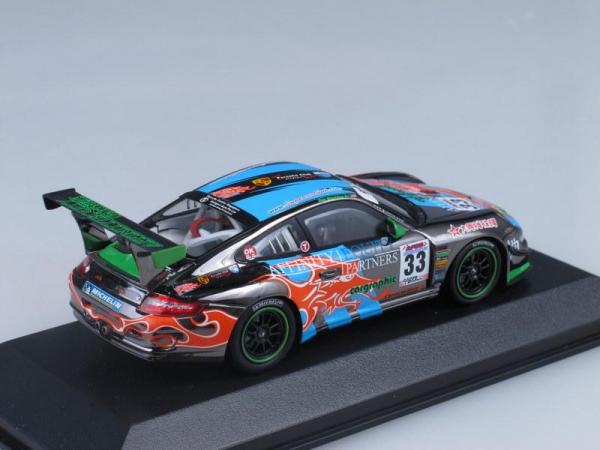 Porsche 911 (997) GT3 CupS Winner GT3 Asia Challenge Mok (Minichamps) [2009г., Черный, голубой и зеленый, 1:43]