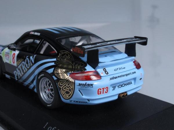 Porsche 911 (997) GT3 Cup No.8, IMSA GT3 Challenge Vento 2009 (Minichamps) [2009г., Черный и голубой, 1:43]