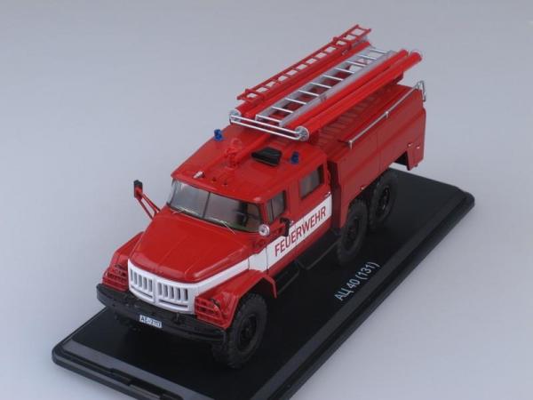 АЦ-40 (ЗиЛ-131)-137, Freiwilige Feuerwehr Treuen (Start Scale Models (SSM)) [1970г., Красный с белыми полосами, 1:43]