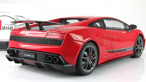 LAMBORGHINI GALLARDO LP570-4 SUPERLEGGERA - ROSSO ANDROMEDA (Autoart) [2010г., Красный, 1:18]