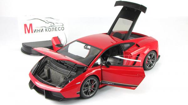 LAMBORGHINI GALLARDO LP570-4 SUPERLEGGERA - ROSSO ANDROMEDA (Autoart) [2010г., Красный, 1:18]