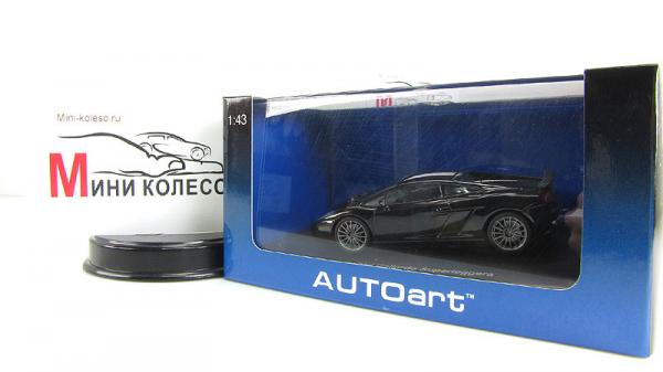 LAMBORGHINI GALLARDO SUPERLEGGERA (Autoart) [2007г., Черный, 1:43]