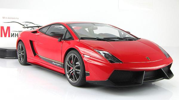 LAMBORGHINI GALLARDO LP570-4 SUPERLEGGERA - ROSSO ANDROMEDA (Autoart) [2010г., Красный, 1:18]