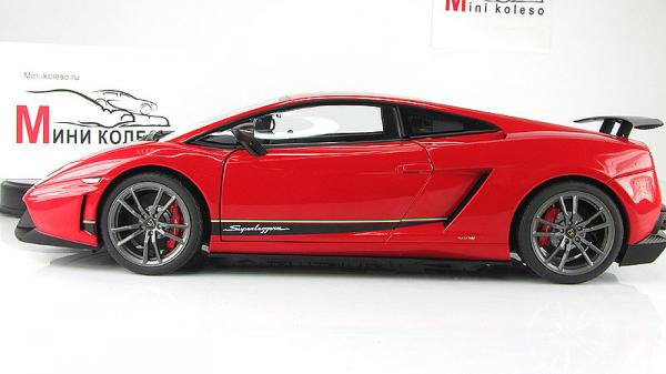 LAMBORGHINI GALLARDO LP570-4 SUPERLEGGERA - ROSSO ANDROMEDA (Autoart) [2010г., Красный, 1:18]