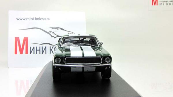 Ford Mustang Tokyo Drift из кинофильма "Форсаж 3" (Greenlight) [1967г., Темно-зеленый металлик с белыми полосами, 1:43]
