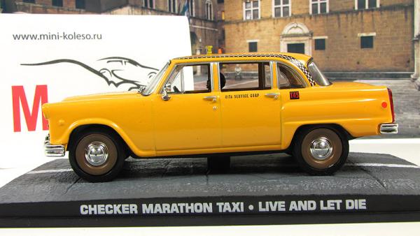 Checker Marathon Taxi Live and let die (Atlas/IXO) [1973г., Желтый, 1:43]