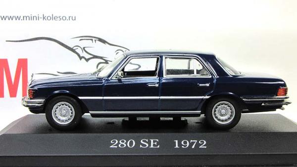Mercedes Benz 280 SE (Altaya) [1972г., Синий, 1:43]