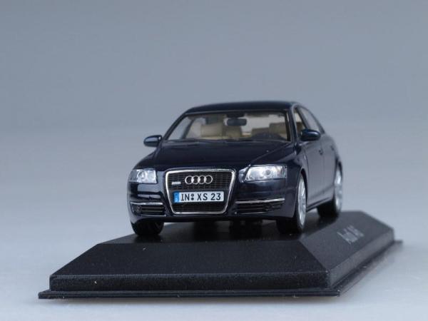 Audi A6 (Minichamps) [2004г., Темно-синий металлик, 1:43]