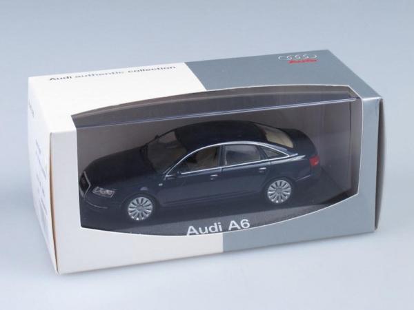Audi A6 (Minichamps) [2004г., Темно-синий металлик, 1:43]