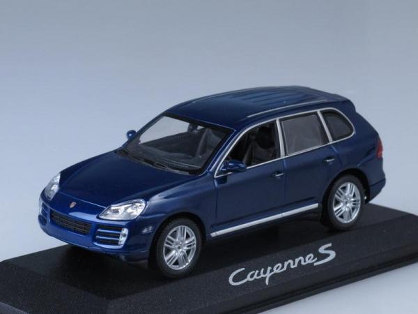 Porsche Cayenne S (Minichamps) [2002г., Синий металлик, 1:43]