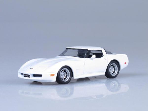 Chevrolet Corvette Stingray (DeAgostini (Суперкары мира)) [1973г., Белый, 1:43]