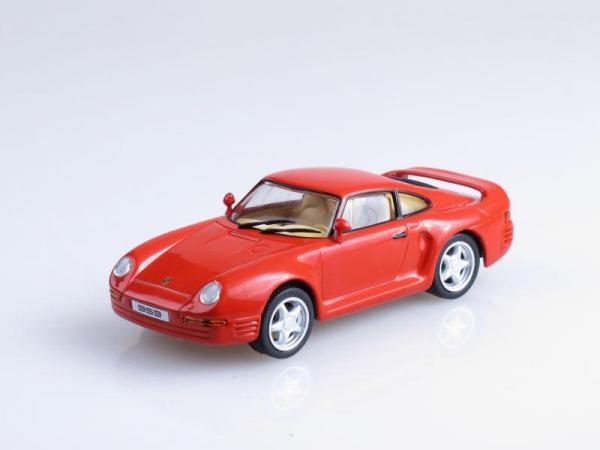 Porsche 959 (DeAgostini (Суперкары мира)) [1985г., Красный, 1:43]