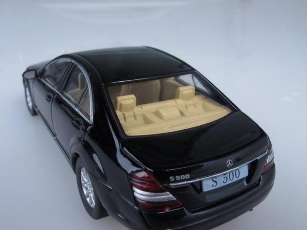Mercedes-Benz S-Klasse W221 (DeAgostini (Суперкары мира)) [2005г., Черный, 1:43]