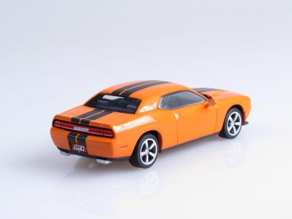 Dodge Challenger SRT-8 (DeAgostini (Суперкары мира)) [2005г., Оранжевый с черными полосами, 1:43]