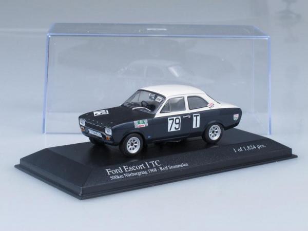 Ford Escort I TC No.79, Nurburgring Stommelen (Minichamps) [1968г., Черный и белый, 1:43]