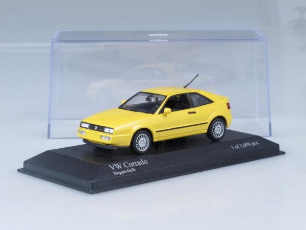 Volkswagen Corrado G60 (Minichamps) [1990г., Желтый, 1:43]