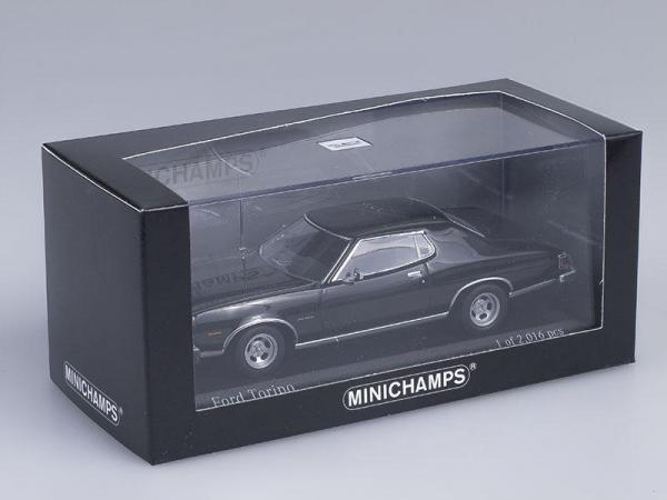 Ford Torino (Minichamps) [1976г., Черный, 1:43]