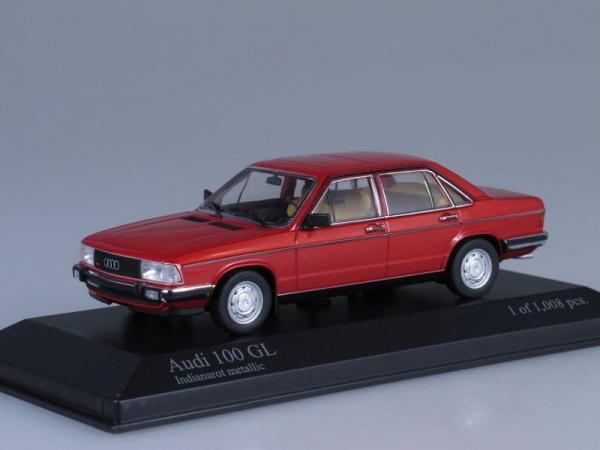 Audi 100 (Minichamps) [1979г., Красный, 1:43]