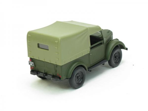 ГАЗ-69 с тентом (Наш Автопром) [1952г., Матовый зеленый, 1:43]