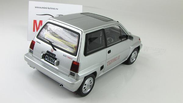 HONDA CITY TURBO II (Autoart) [1983г., Серебристый, 1:18]