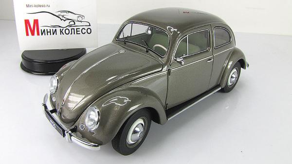 VOLKSWAGEN BEETLE KAEFER LIMOUSINE (Autoart) [1955г., Серый, 1:18]