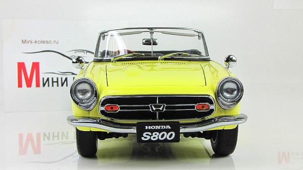HONDA S800 ROADSTER (Autoart) [1966г., Желтый, 1:18]