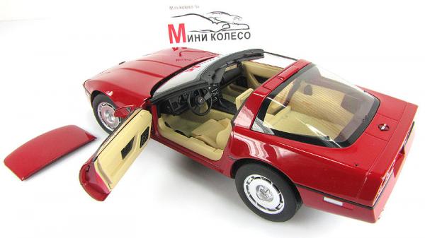 CHEVROLET CORVETTE (Autoart) [1986г., Красный, 1:18]