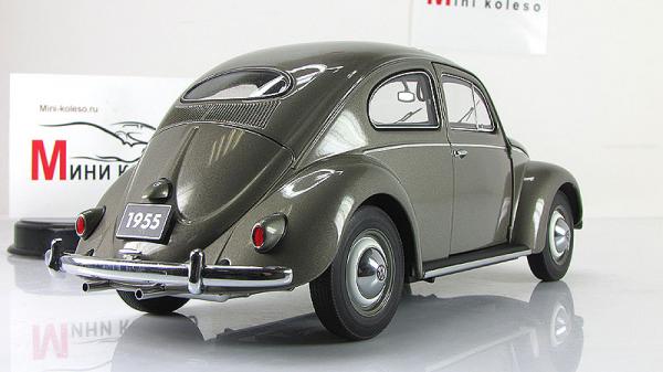 VOLKSWAGEN BEETLE KAEFER LIMOUSINE (Autoart) [1955г., Серый, 1:18]