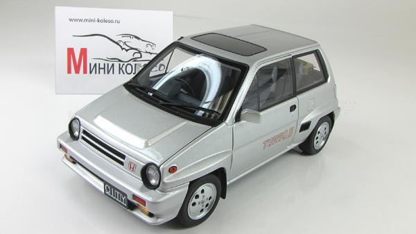 HONDA CITY TURBO II (Autoart) [1983г., Серебристый, 1:18]