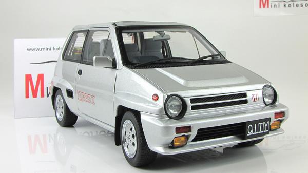 HONDA CITY TURBO II (Autoart) [1983г., Серебристый, 1:18]