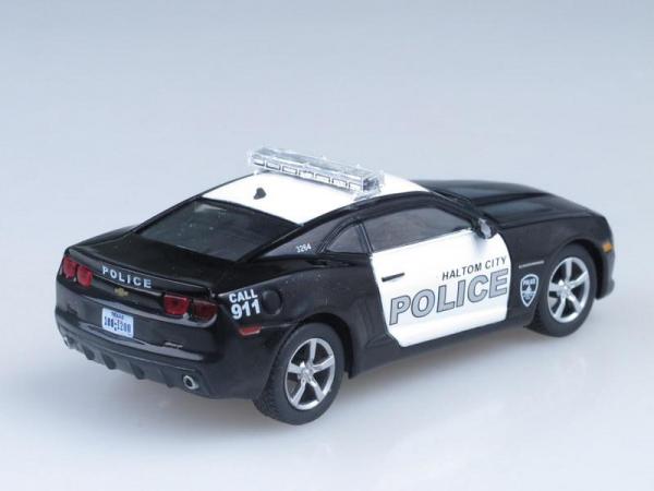 Chevrolet Camaro SS, Полиция штата Техас, США (DeAgostini (Полицейские машины мира)) [2009г., Черный и белый, 1:43]