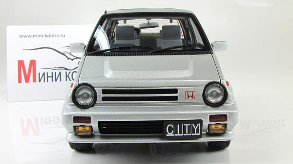 HONDA CITY TURBO II (Autoart) [1983г., Серебристый, 1:18]