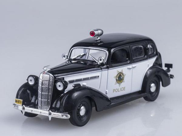 Buick Special, Полиция Калифорнии, США (DeAgostini (Полицейские машины мира)) [1962г., Черный и белый, 1:43]