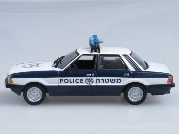 Ford Cortina MKV, Полиция Израиля (DeAgostini (Полицейские машины мира)) [1979г., Темно-синий и белый, 1:43]