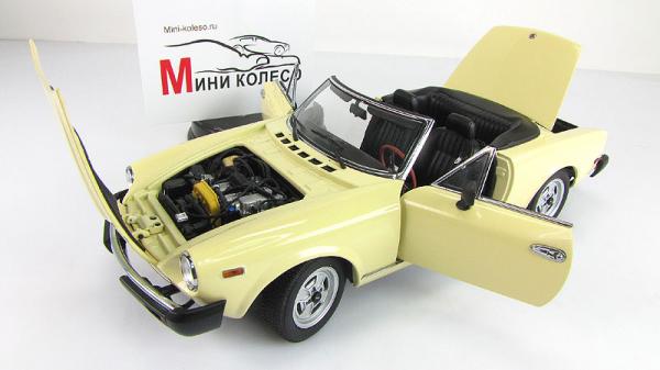 FIAT 124 SPIDER (Autoart) [1966г., Кремовый, 1:18]