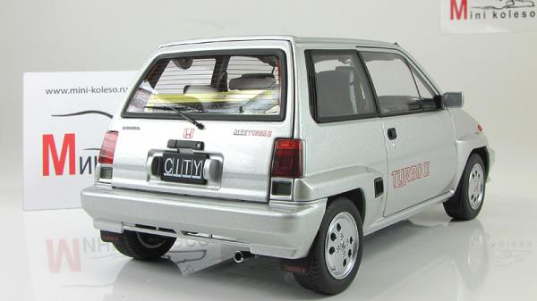 HONDA CITY TURBO II (Autoart) [1983г., Серебристый, 1:18]