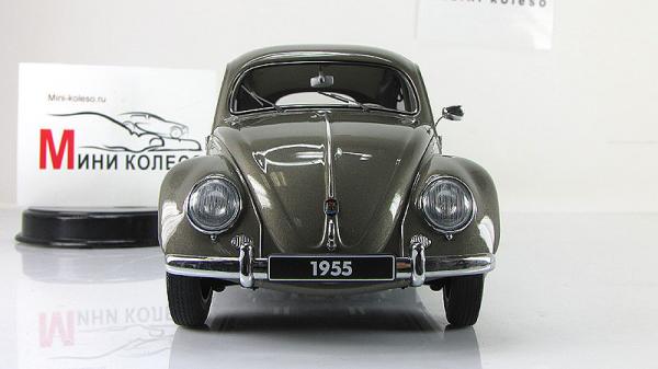 VOLKSWAGEN BEETLE KAEFER LIMOUSINE (Autoart) [1955г., Серый, 1:18]