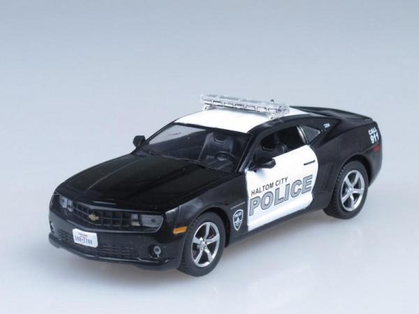 Chevrolet Camaro SS, Полиция штата Техас, США (DeAgostini (Полицейские машины мира)) [2009г., Черный и белый, 1:43]