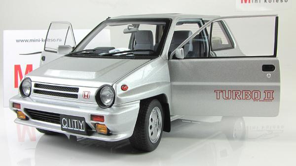 HONDA CITY TURBO II (Autoart) [1983г., Серебристый, 1:18]